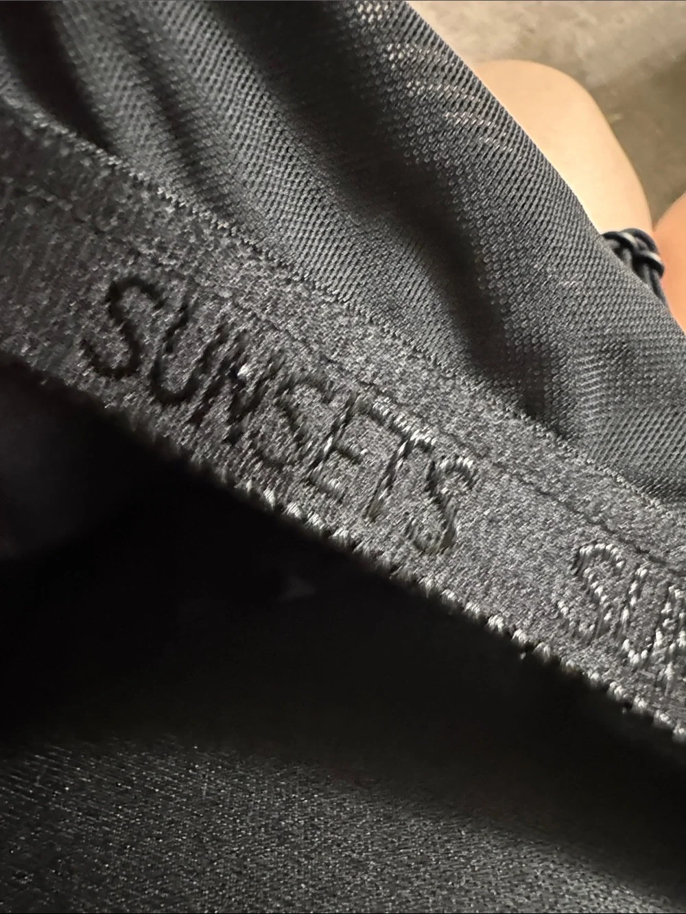 Sunsets Black Women's Swim Cami with Adjustable Straps